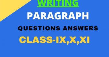 PARAGRAPH WRITING QUESTION ANSWER